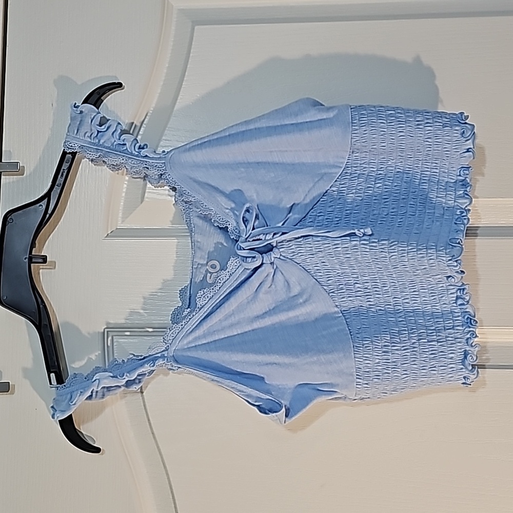 SO Tie Front Cropped Tank